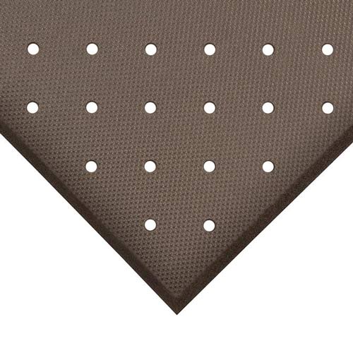 SuperFoam Perforated Anti-Fatigue Mat 3x3 ft corner close.