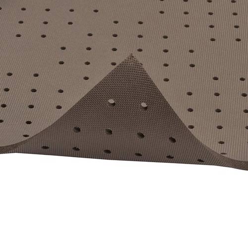 SuperFoam Perforated Anti-Fatigue Mat 3X8 ft corner close curl.