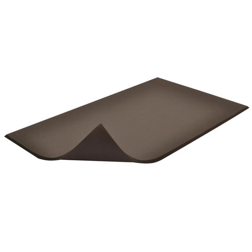 SuperFoam Solid Anti-Fatigue Mat 3x6 ft full ang corner curl.