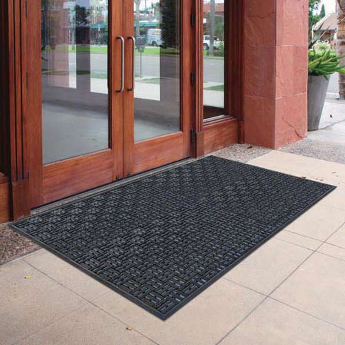 Mineral Stone Recycled Rubber Wide Welcome Doormat