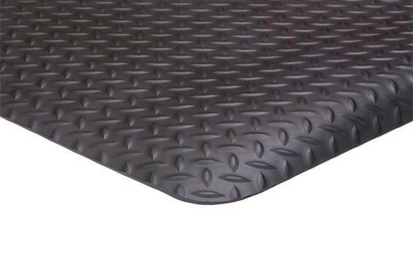 Conductive Diamond Foot Industrial Mat 2x3 feet Black