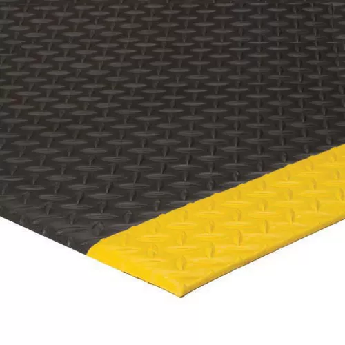 Diamond Deluxe Soft Foot 2x3 Feet Black/Yellow Industrial Mat