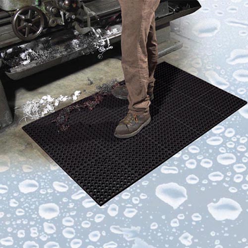 TruTread Black Mat 3x5 Feet Black industrial install