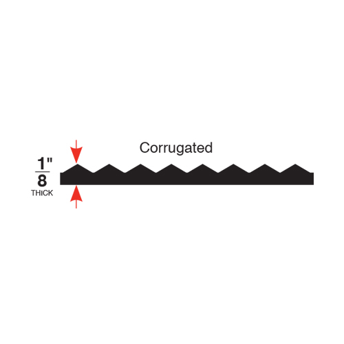 Tuff Foot Runner Corrugated 2x105 Feet Sideview Infographic