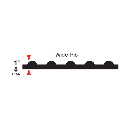 Tuff Foot Runner Wide Ribbed 3x105 Feet Sideview