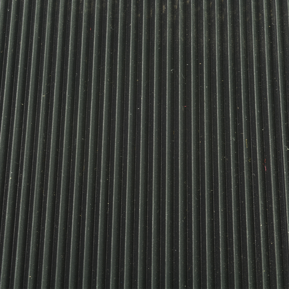 Tuff Foot Runner Corrugated Black Texture Close Up