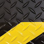 Ultimate Diamond Foot Colored Borders 2x3 feet Black Yellow Chevron Swatch
