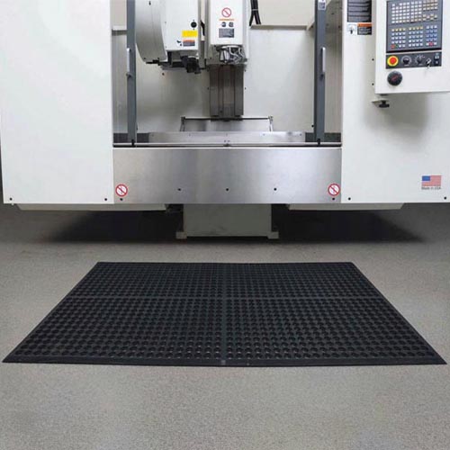WorkStep Black Mat 3x5 Feet Black industrial install