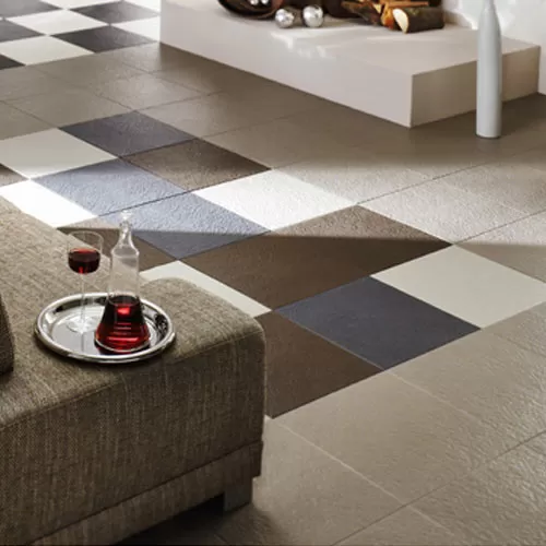 Non Slip Interlocking 6 Slate Tiles, Slate Floor Tiles Living Room