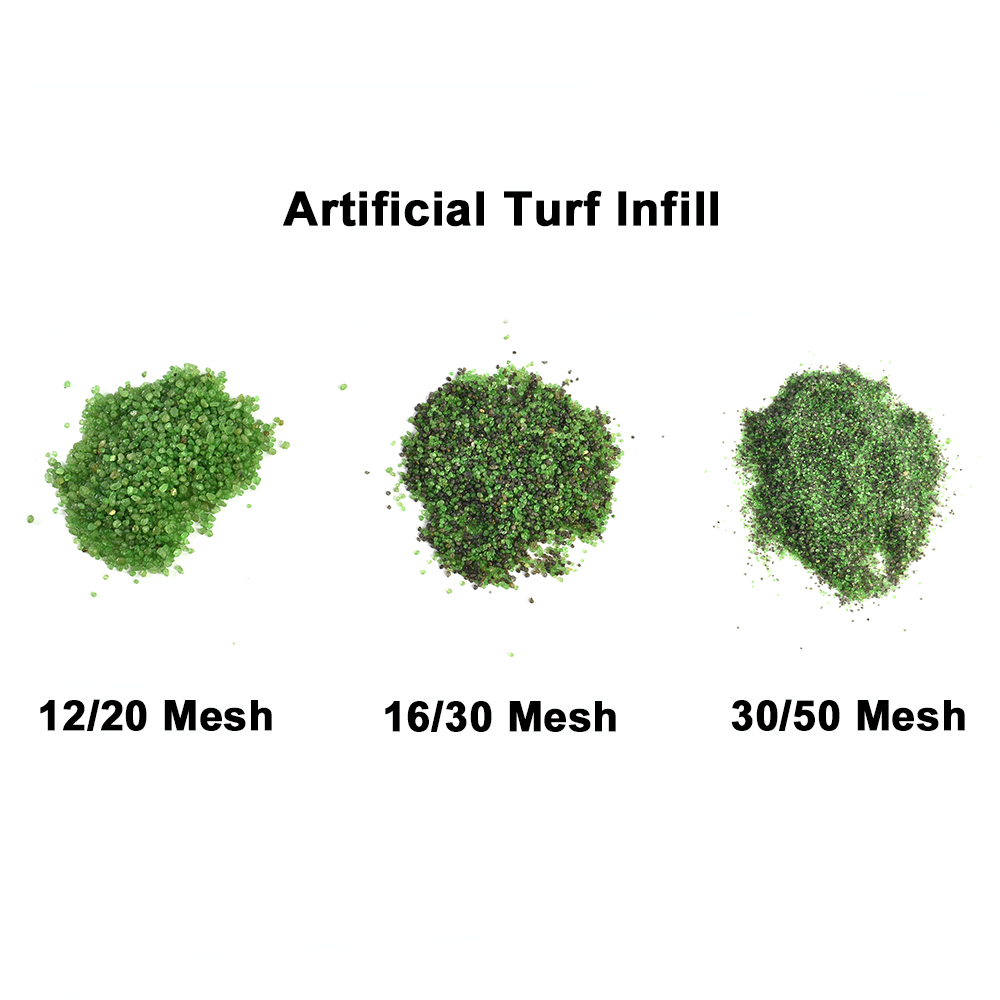artificial turf infill different sizes