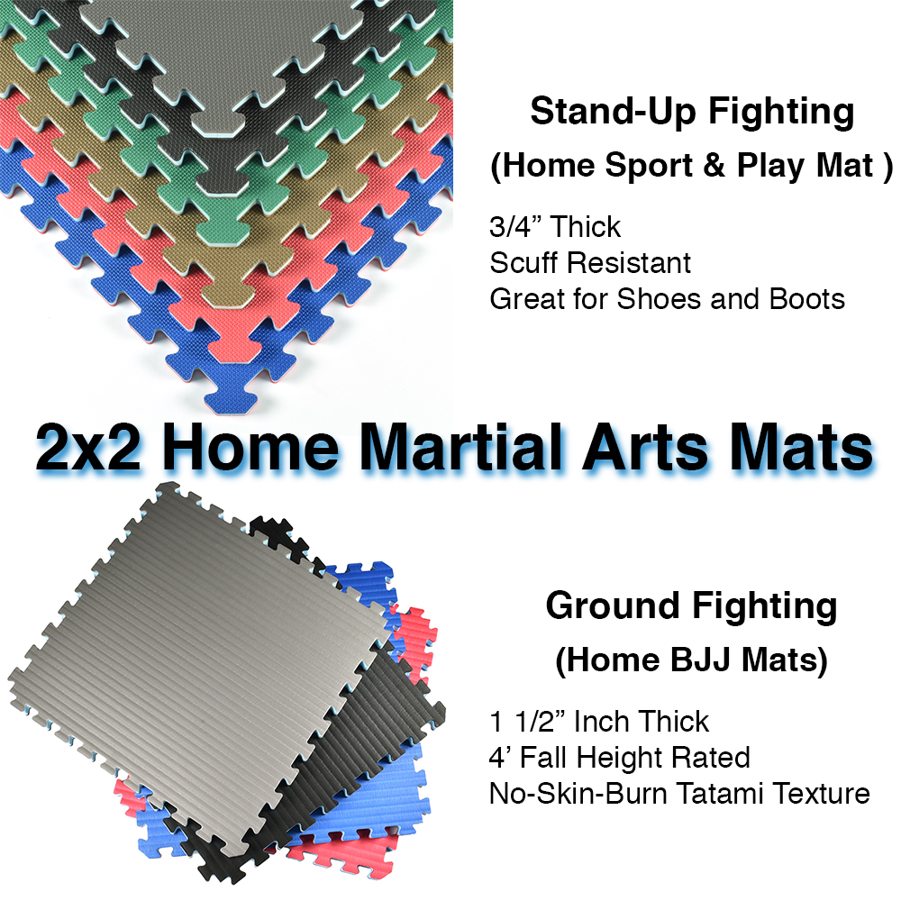 2x2 Home Martial Arts Mat Comparison
