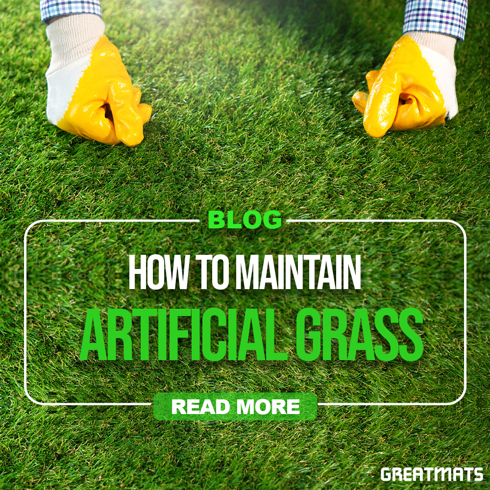 How do you maintain artificial grass