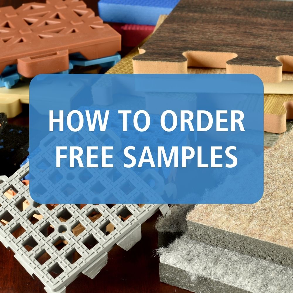 graphic how to order free flooring samples from Greatmats