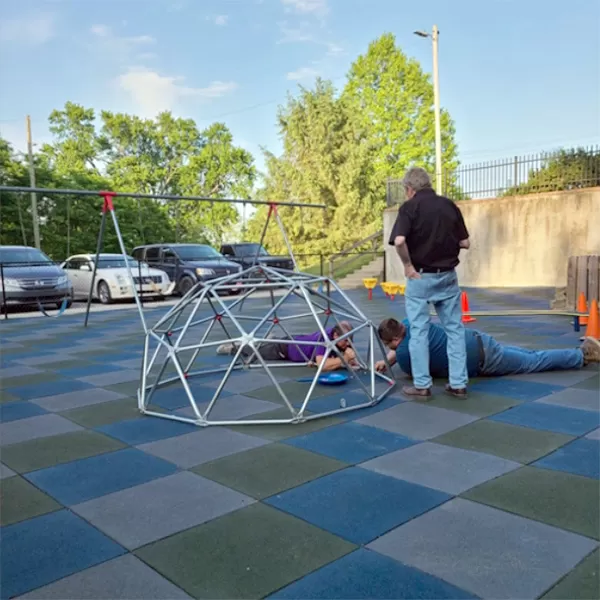 rubber playground flooring tiles