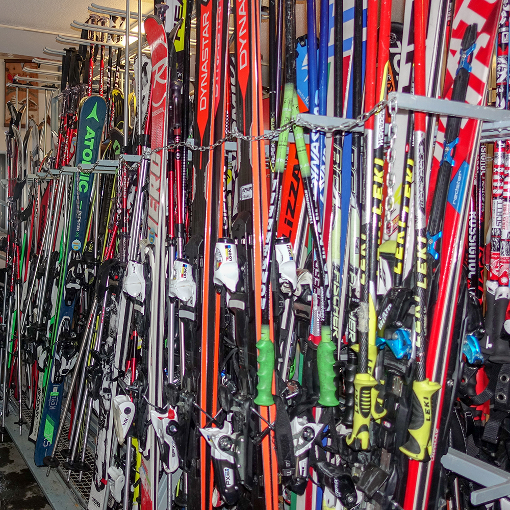 Options for ski storage room floors