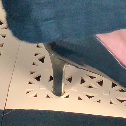 High Heels Flooring Test