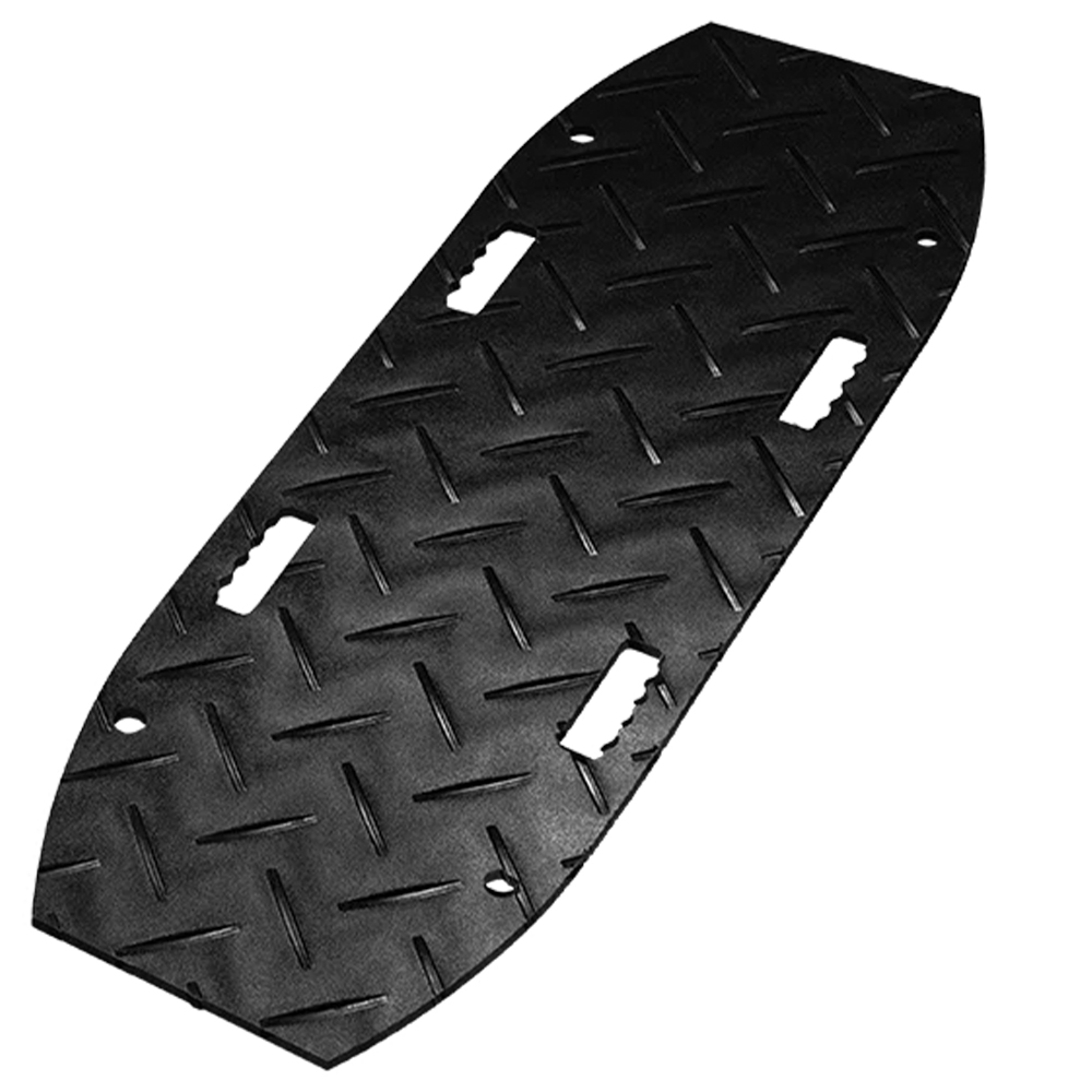 Blue Gator Recovery Traction Diamond Mat Black 1/2 Inch x 1.4x4 Ft. full mat