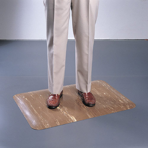 Durable anti-fatigue Comfort Cushion Mat with beveled edges.