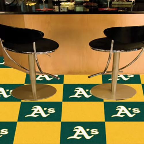 Carpet Tile MLB Oakland Athletics 18x18 Inches 20 per carton