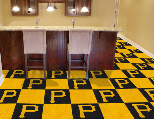 Pittsburgh pirates themed carpet tile
