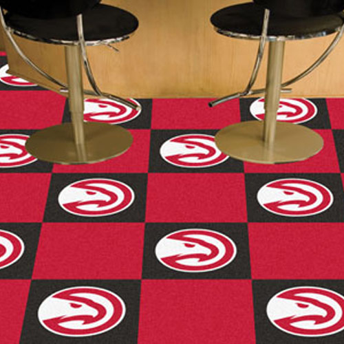 NBA carpet tiles are great for home sports fan rooms.