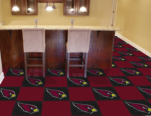 NFL Sports carpet tiles for home and basement floors.