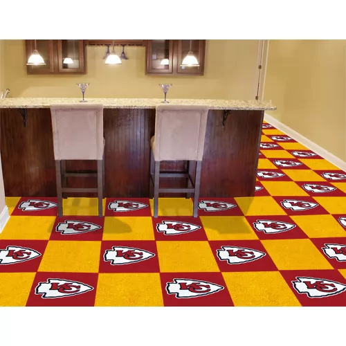 NFL Kansas City Chiefs 18x18 carpet tile