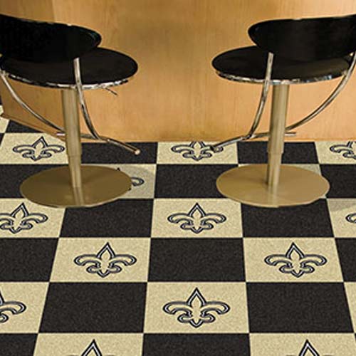 New Orleans Saints carpet tiles