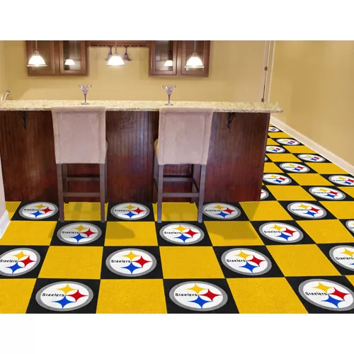 Nfl Pittsburgh Steelers Carpet Tiles, Pittsburgh Steelers Rug