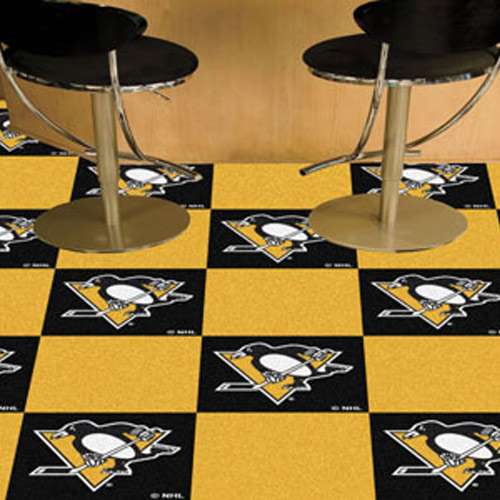 Pittsburgh penguins themed carpet tile