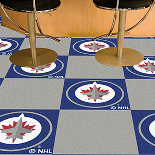 NHL Winnipeg Jets Carpet Tile 18x18 Inch Tiles