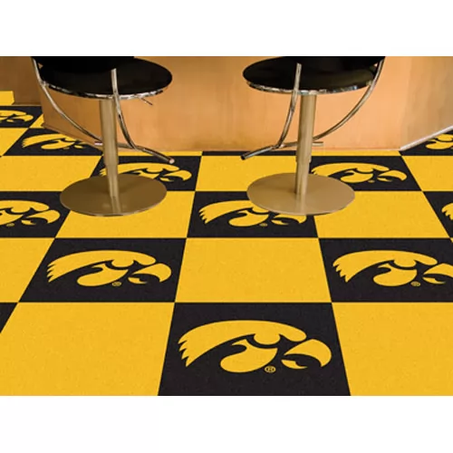 University of Iowa Carpet Tile 18x18 Inches