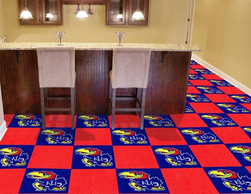 University of Kansas carpet tile 