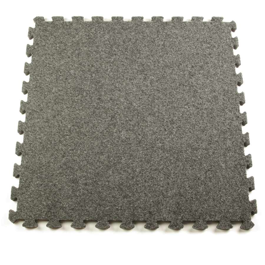 gray interlocking carpet tiles