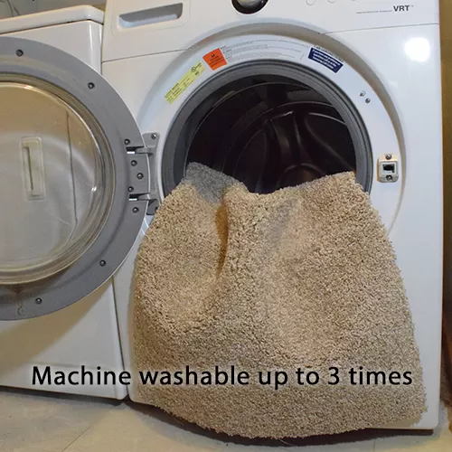 LCT Plush Carpet Tiles in washing machine