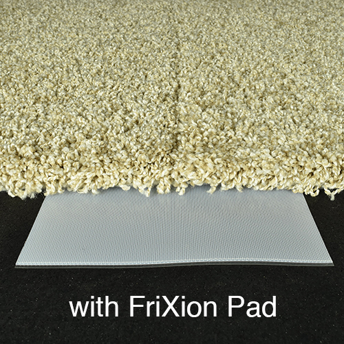 machine washable carpet tiles use friction pad under