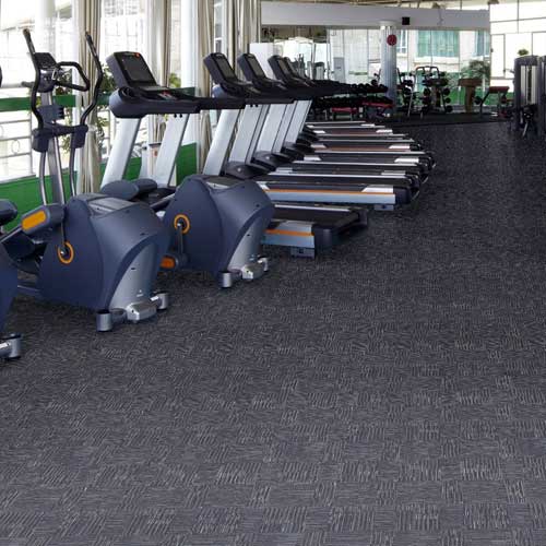 carpet flooring in commercial gym