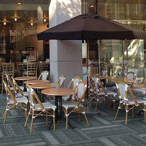 popular gray carpet tiles for outdoor restaurant seating