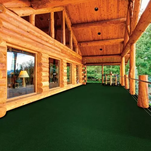 Grizzly Grass Carpet Tiles on a large deck