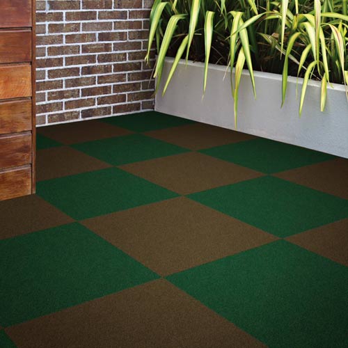 fake grass carpet tile install outdoor