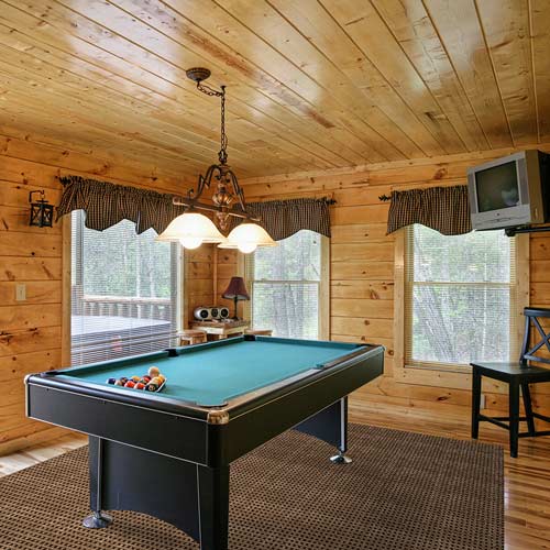 Billiards room carpet tiles