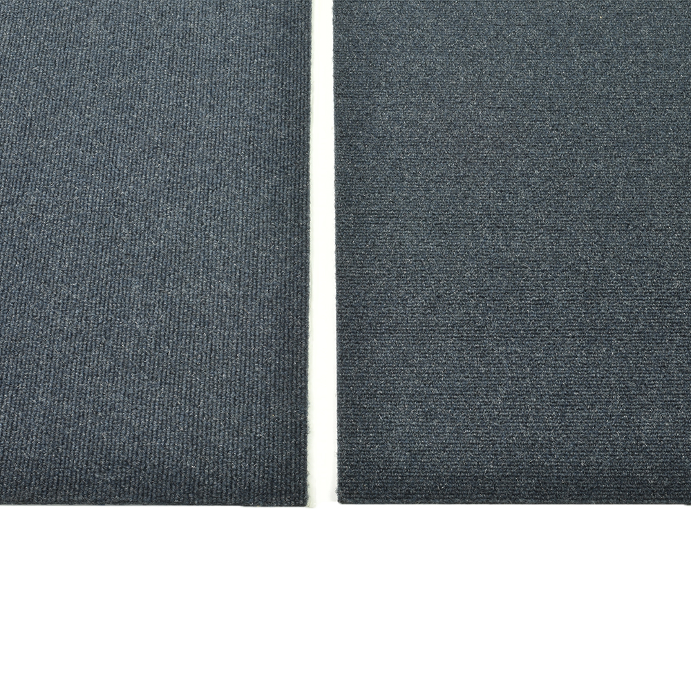 Side by Side Sky Grey Tiles Smart Transformations Ridgeline 24x24 In Carpet Tile 15 per case