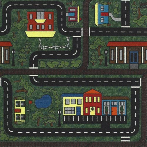 Kids Carpet Tiles Tiny Town