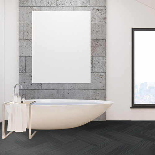 Reverb Commercial Carpet Tiles 24x24 Inch Carton of 18 Bathroom Ocean Tropic