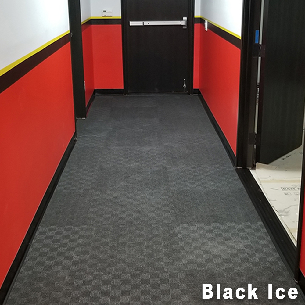Crochet Carpet Tile in Hallway