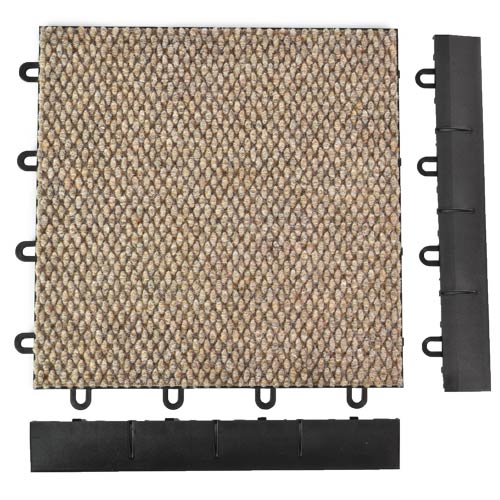 carpetflex tiles with transition strips