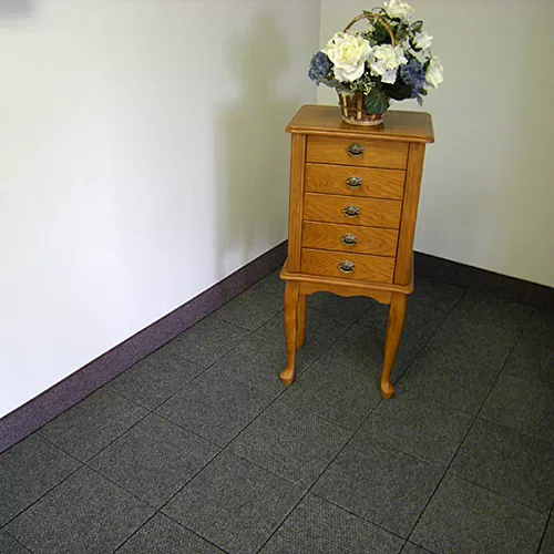 CarpetFlex Modular Floor Carpet Tile in basement