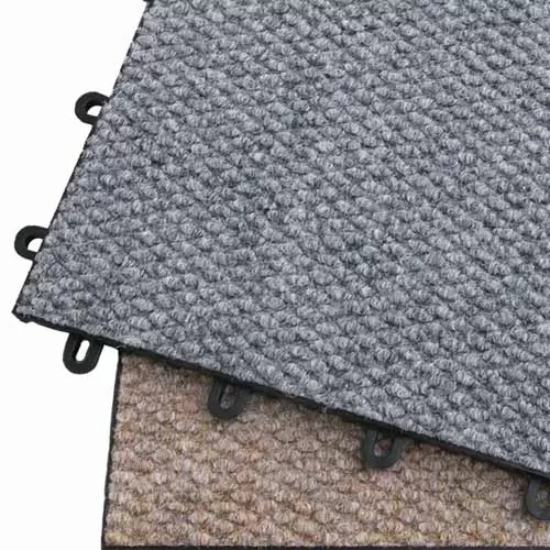CarpetFlex Basement Floor Modular Carpet Tile showing two tiles.