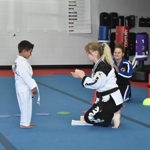 Cheer Panel Mats 6x42 ft x 1-3/8 Inch Poly Flexible Roll martial arts class.