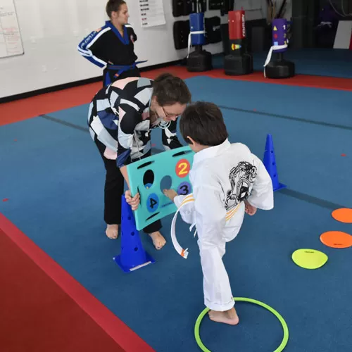 Cheer Floor Mats 6x42 ft x 1-3/8 Inch Poly Flexible Roll martial arts class games.